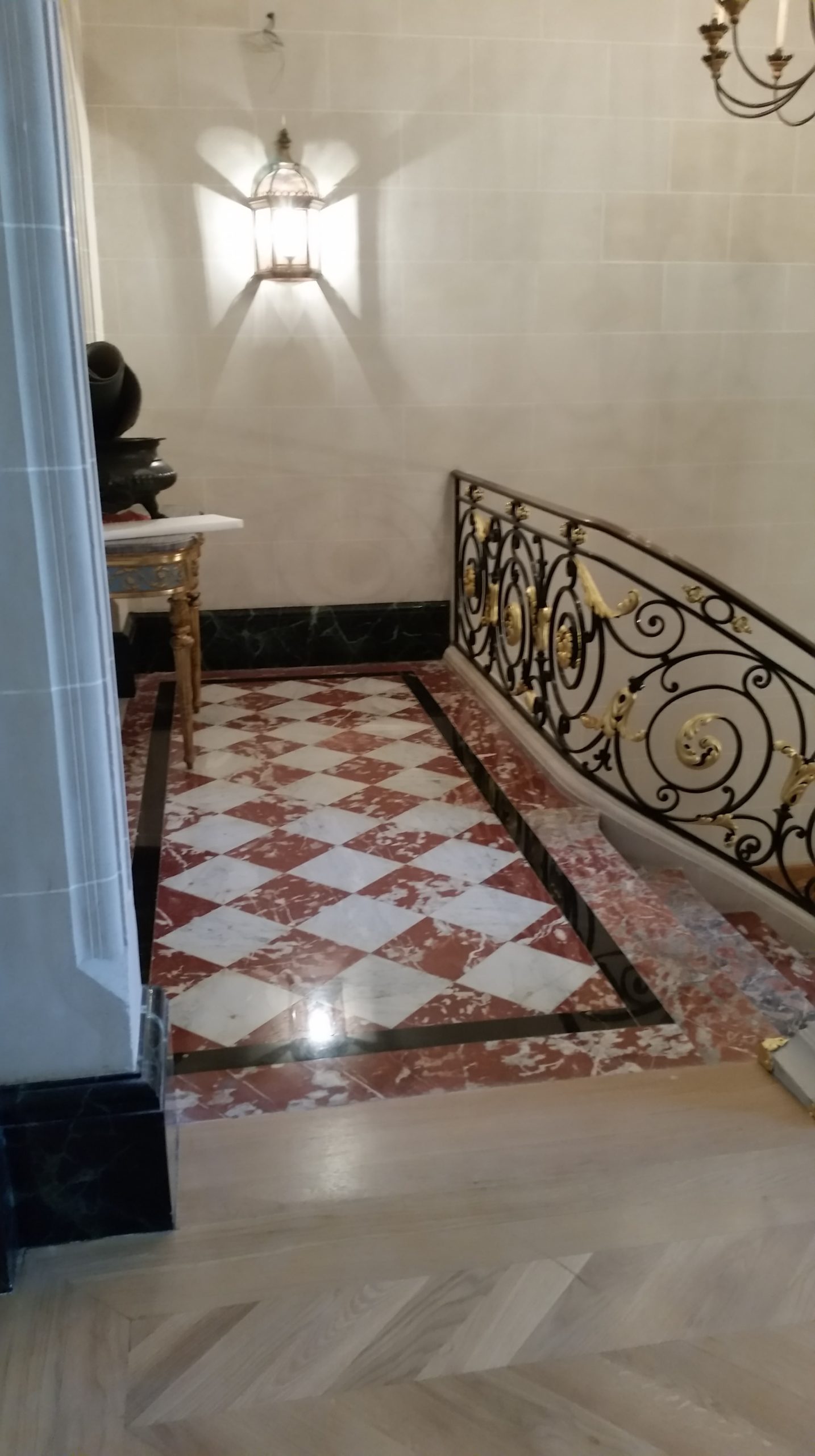 Résultat après cristallisation de marbre à Paris dans le Marais